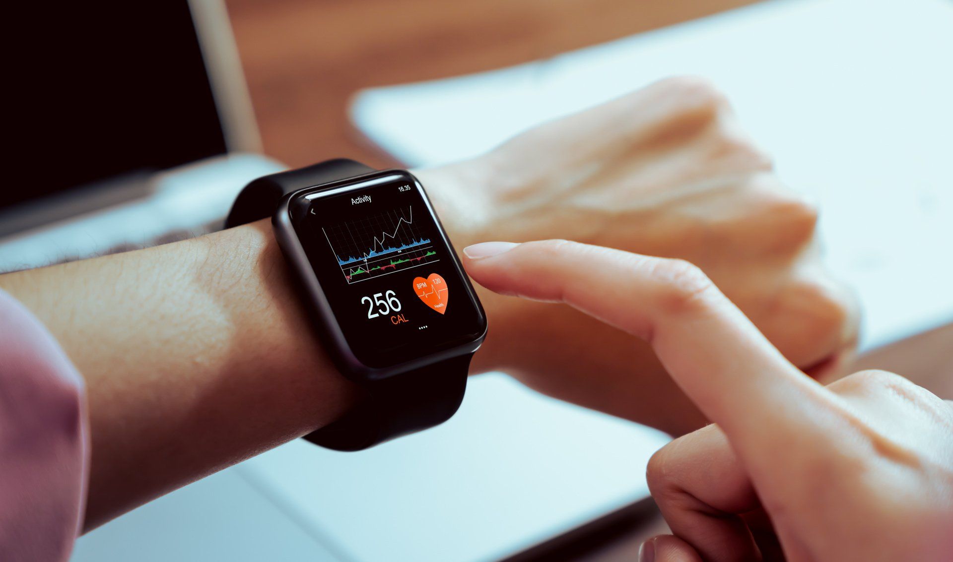 Smart watches with online health monitoring